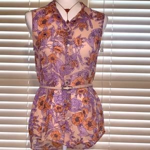 H&M Sleeveless Sheer Shirt